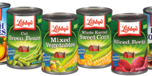 Rare $1 Off Libby’s Vegetable & Fruit Coupons (Plus, Canned Veggies Only $0.54 at Dollar Tree)