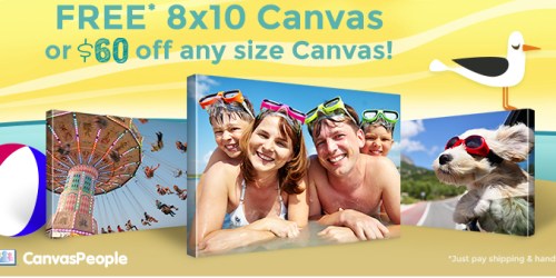 Canvas People: FREE 8×10 Photo Canvas (Just Pay Shipping!) + 60% Off Other Sizes