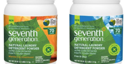 Amazon: Seventh Generation Natural Laundry Detergent Powder 50 ounce As Low As $8.39 Shipped