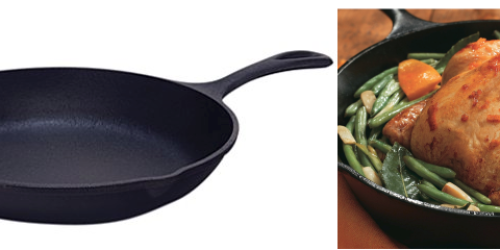 Amazon: Highly Rated Lodge Pre-Seasoned 10″ Cast Iron Chef’s Skillet Only $14.97 (Best Price!)