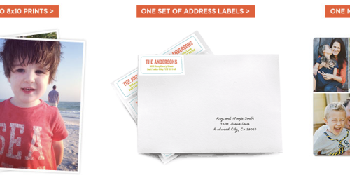Shutterfly: 2 FREE 8X10 Photo Prints, Set of Address Labels or a FREE Magnet (Through 8/17)