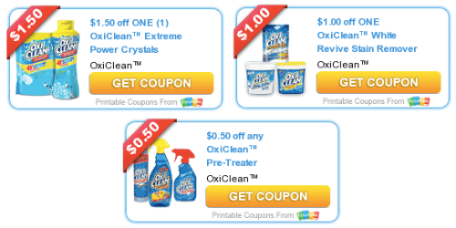 3 New and High Value OxiClean Printable Coupons (+ Target Scenario)