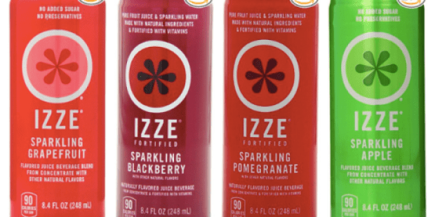 Amazon: 24 IZZE Fortified Sparkling Juice Cans Only $0.49 Each + FREE Shipping (Available Again!)