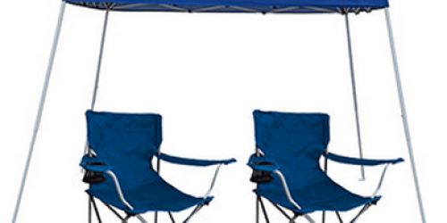 Walmart.com: 9′ x 9′ Slant Leg Express Canopy with 2 Chairs Only $50 (Regularly $70!)