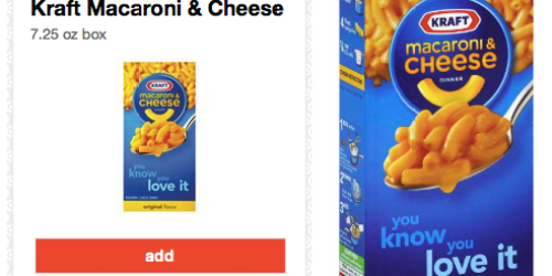 Target Cartwheel: 10% off Kraft Macaroni & Cheese = as Low as Only 47¢ per Box (Thru 8/23)