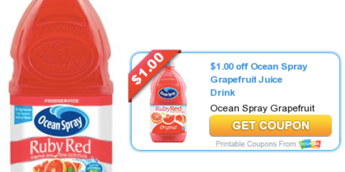 New $1/1 Ocean Spray Grapefruit Juice Coupon (+ Walmart Scenario)
