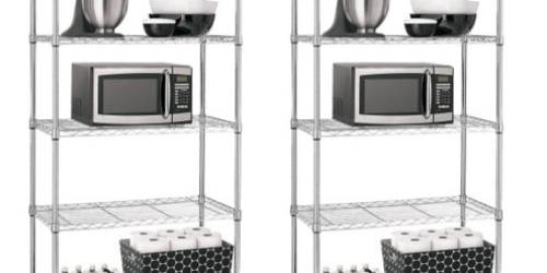 Target.com: Room Essentials 5-Tier Shelving in Chrome Only $31.69 Each w/ Free Store Pick-Up