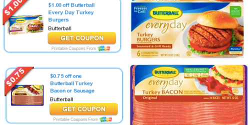 New Butterball Turkey Bacon & Turkey Burgers Coupons = Bacon Only $1.24 at Walgreens