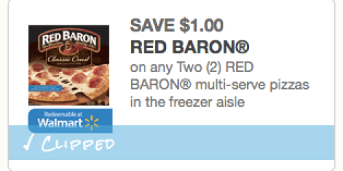 Walmart: *HOT* Deal on Red Baron Frozen Pizzas (After Coupons & Movie Cash Offer)