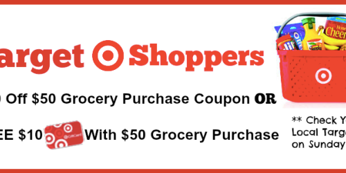 Target: Possible $10 Off or Free $10 Gift Card w/ $50 Grocery Purchase Offer Starting Sunday
