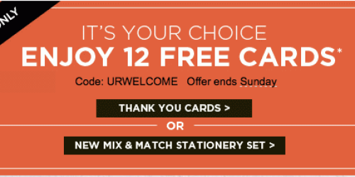 Shutterfly: *HOT* 12 FREE Cards OR a FREE Mix & Match Set – Up to a $24.99 Value (Just Pay Shipping)