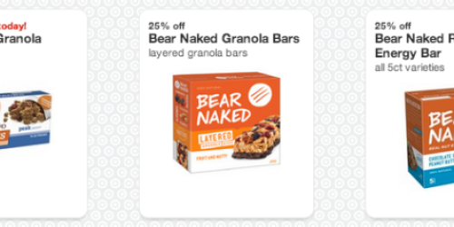 Target Cartwheel: 3 New Bear Naked Product Offers = Nice Deal on Layered Granola Bars