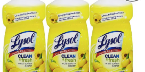 Amazon: Lysol Clean & Fresh Cleaners, Large 40 oz Bottles as low as $1.61 each Shipped