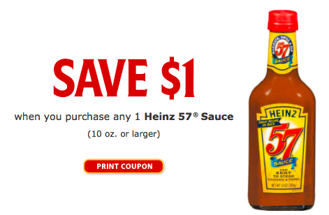 RARE $1/1 Heinz 57 Sauce Coupon
