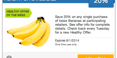 SavingStar: 20% Cash Back on Bananas