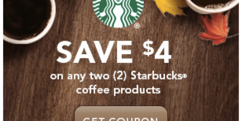 *HOT* $4/2 Any Starbucks Coffee Products Coupon = FREE Single Beverages at Various Stores