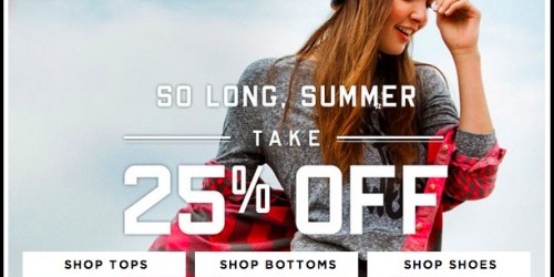 American Eagle & Aerie: 50% Off Already-Reduced Clearance Items + Extra 25% Off & FREE Shipping