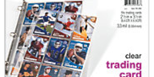 OfficeDepot.com: Trading Card Binder Transparent Pages Only 80¢ Each + FREE Store Pickup
