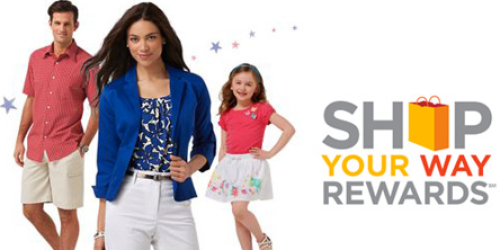 Shop Your Way Rewards Members: Earn 10,000 Points (= $10 Reward) with $20 Purchase – Facebook Offer