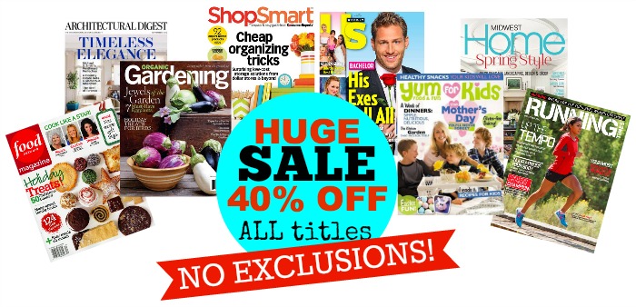 40% Off Every Magazine Subscription At Discount Mags - No Exclusions ...