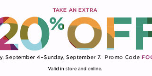 Kohls.com: Extra 20% Off Sitewide