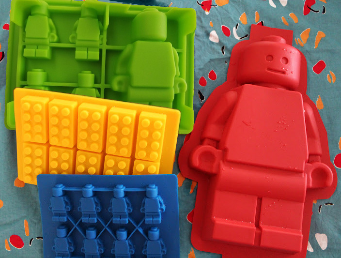Lego Doll Blocks Cake Topper Decor Geometric Chocolate