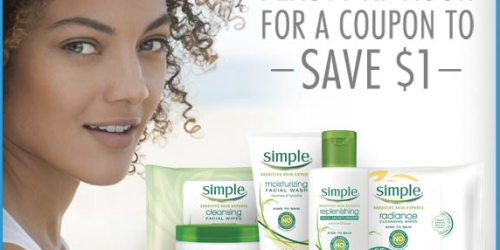 Walgreens Saturdate: Simple Skin Product Coupon + More (September 20th)