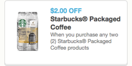 $2/2 Starbucks Coffee Products Coupon (RESET!)