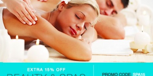 Groupon: Extra 15% Off ANY Local Beauty & Spa Deal