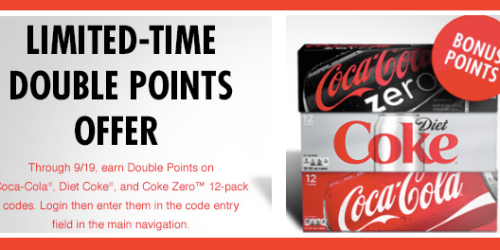 My Coke Rewards: Earn Double Points on Select Coca-Cola 12-Packs (4 Days Only)