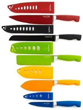  Wolfgang Puck 10-Piece Colorful Nonstick Cutlery Knife Set Only  $24.99 Shipped (Reg. $39.95!)