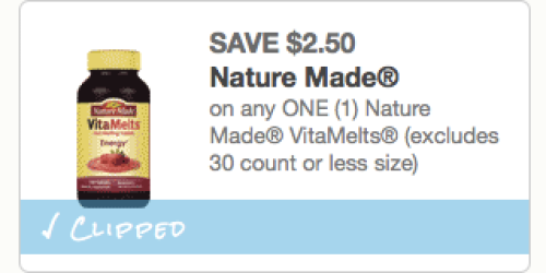 High Value $2.50/1 Nature Made Vitamelts Coupon (Reset!) = ONLY $2.49 at Walgreens + More