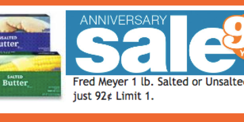 Fred Meyer: 1 Pound Butter Only 92¢ (Today Only)