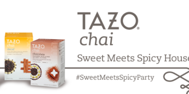 Apply to Host a TAZO Chai Sweet Meets Spicy House Party on November 8th