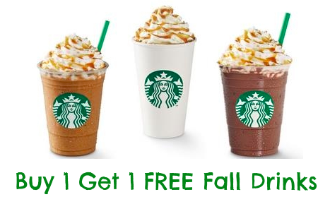 Starbucks: Buy 1 Get 1 FREE Fall Drinks (From 2PM Until 6PM, Thru 9/21 ...