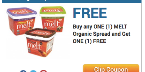 Buy 1 Get 1 FREE Melt Organic Spread Coupon