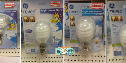 Target: Clearance Finds on GE Reveal Light Bulbs