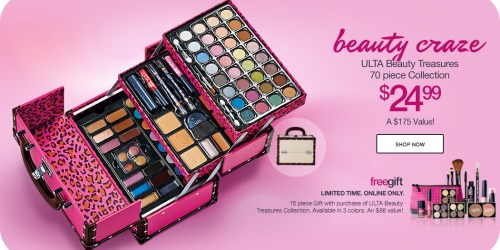 ULTA.com: 70-Piece Beauty Treasures Collection + FREE 15-Piece Gift AND Samples ONLY $21.49