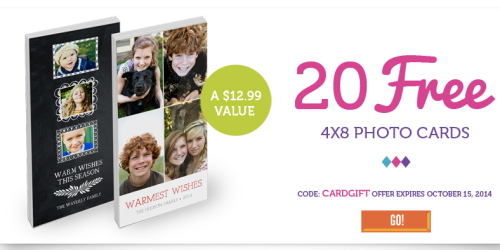 York Photo: 20 FREE 4X8 Photo Cards – $12.99 Value (Just Pay Shipping)