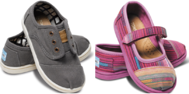 TOMS Shoes: Select Sale Items 25% Off + $5 Off a $25 Purchase + Free Shipping on $25 Orders
