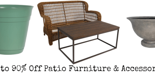 Lowe’s: Up to 90% Off Patio Furniture & Accessories