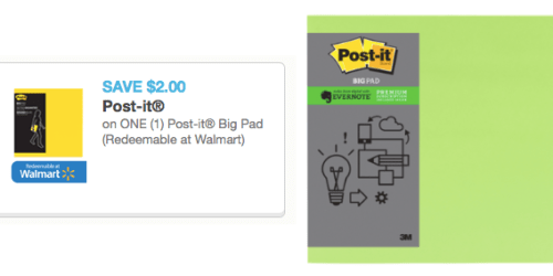 High Value $2/1 Post-It Big Pad Coupon