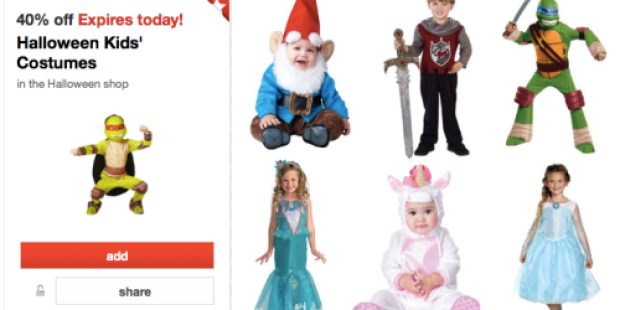 Target Cartwheel: *HOT* 40% Off Halloween Kids’ Costumes (Expires Today?!) + More Halloween Offers