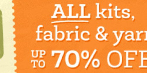 Craftsy.com: ALL Kits, Fabric, & Yarn Up to 70% Off (+ Lots of FREE & Discounted Online Classes)