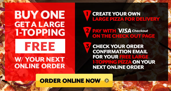 Pizza Hut: Buy 1 Large Pizza, Get a Large 1-Topping Pizza FREE (On Your Next Order)