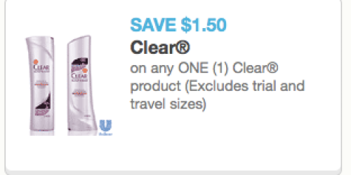 High Value $1.50/1 Clear Product Coupon