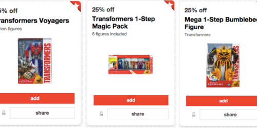 Target: New Transformer Cartwheel Offers (+ Nice Deal on Age of Extinction Blu-ray Starting 9/30)