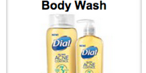 FREE Sample of Dial Acne Control Face & Body Wash (Select Areas Only)