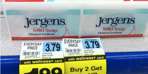 Rite Aid: *HOT* Jergens Bar Soaps Only 6¢ Each (After +Up Reward) – No Coupons Needed
