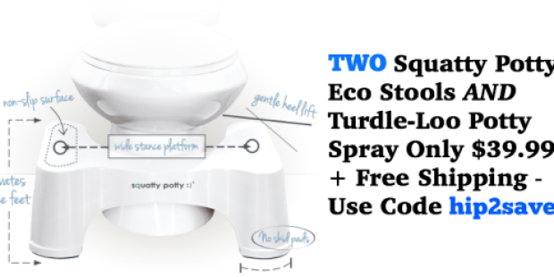 *HOT* Two Squatty Potty Eco Stools AND Turdle-Loo Potty Spray Only $39.99 + Free Shipping